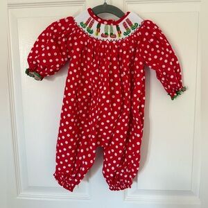 Smocked Christmas jumper 3m